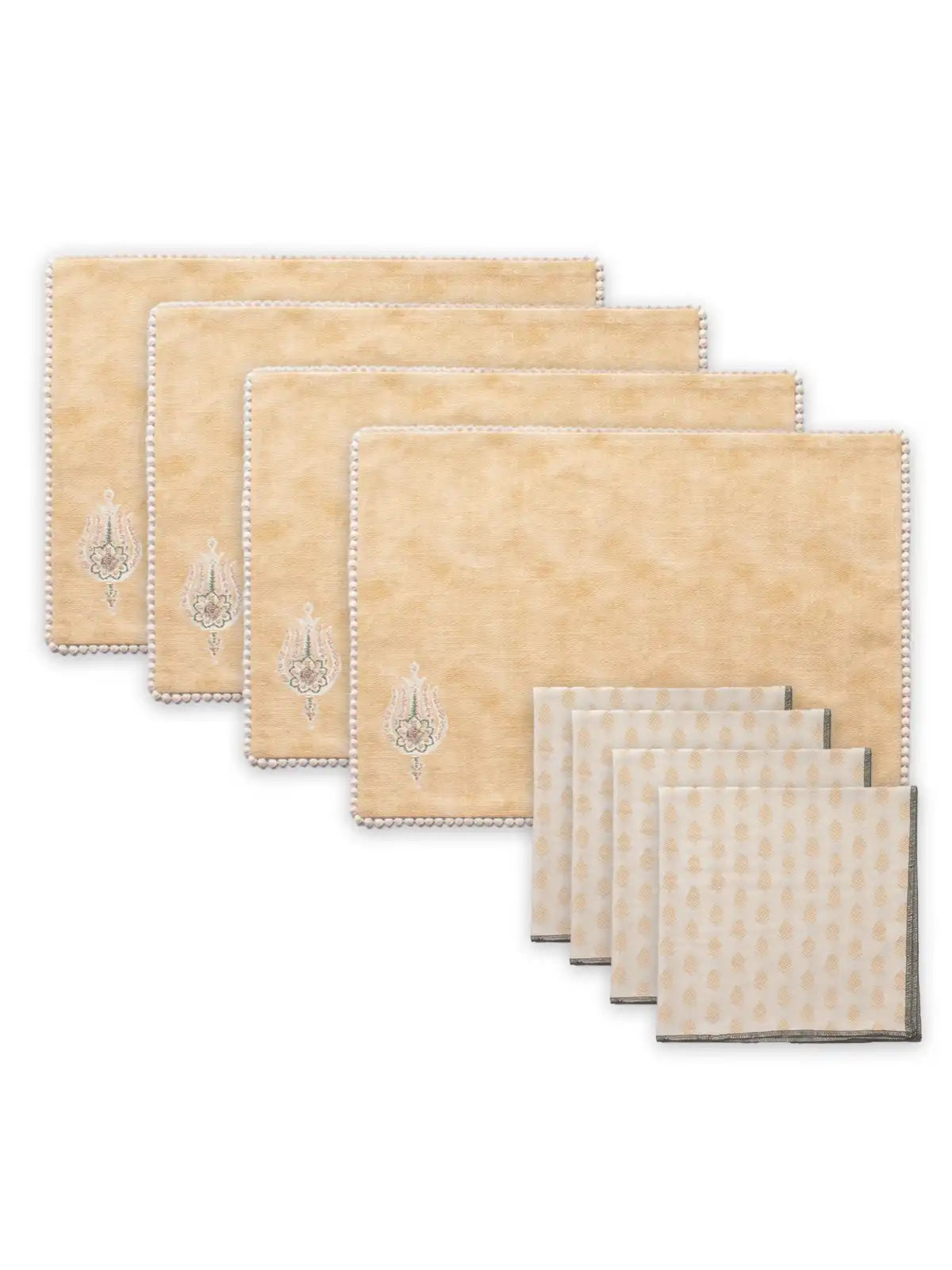 Wine Cup Placemat & Napkin Set