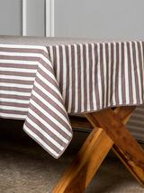 Echo Stripes Table Cloth (Cocoa)