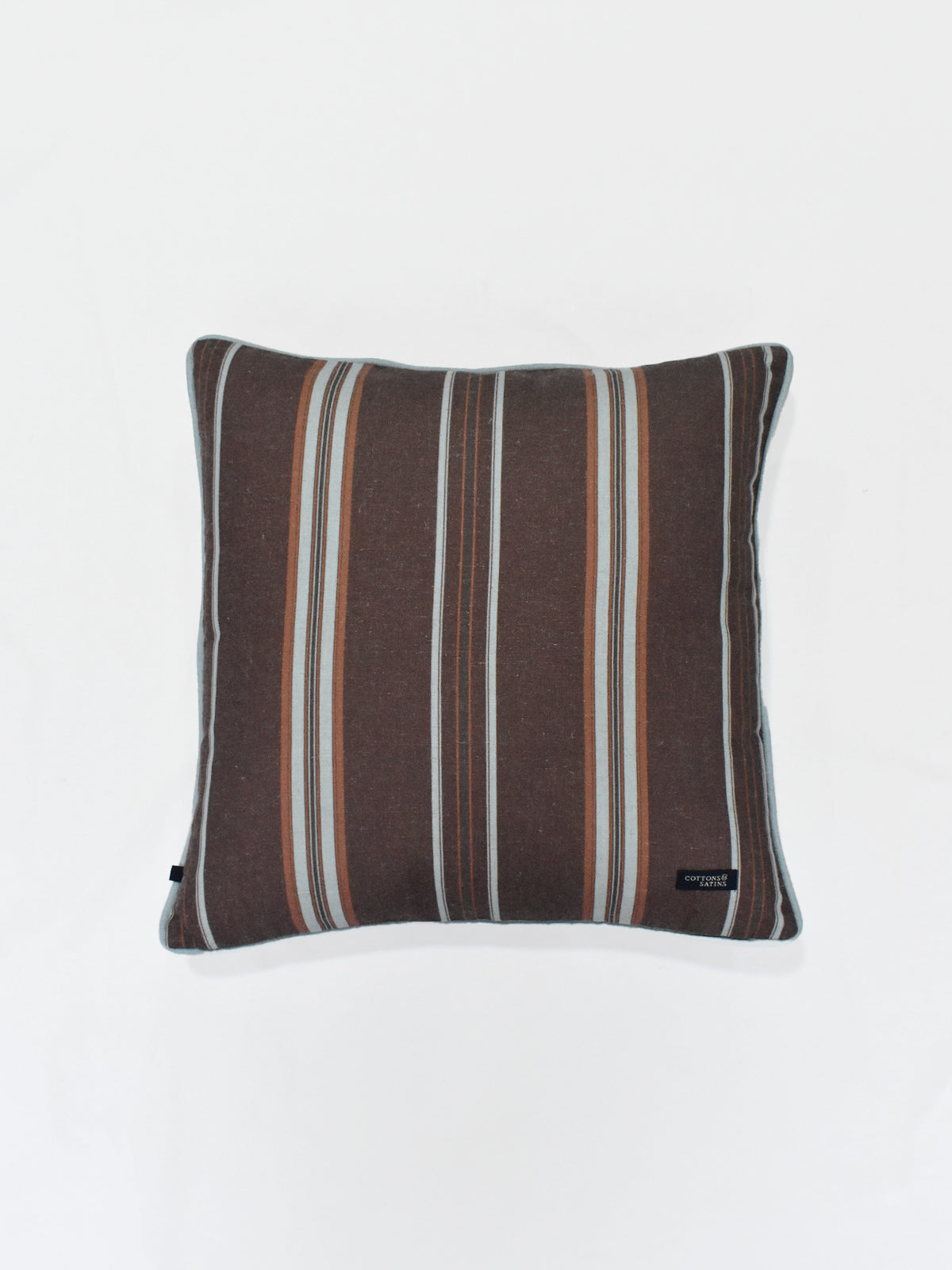 Lotus Stripes Cushion- Mocha