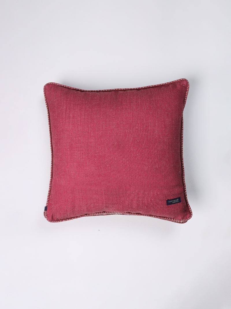 Riverine Bloom Cushion Cover (Merlot)