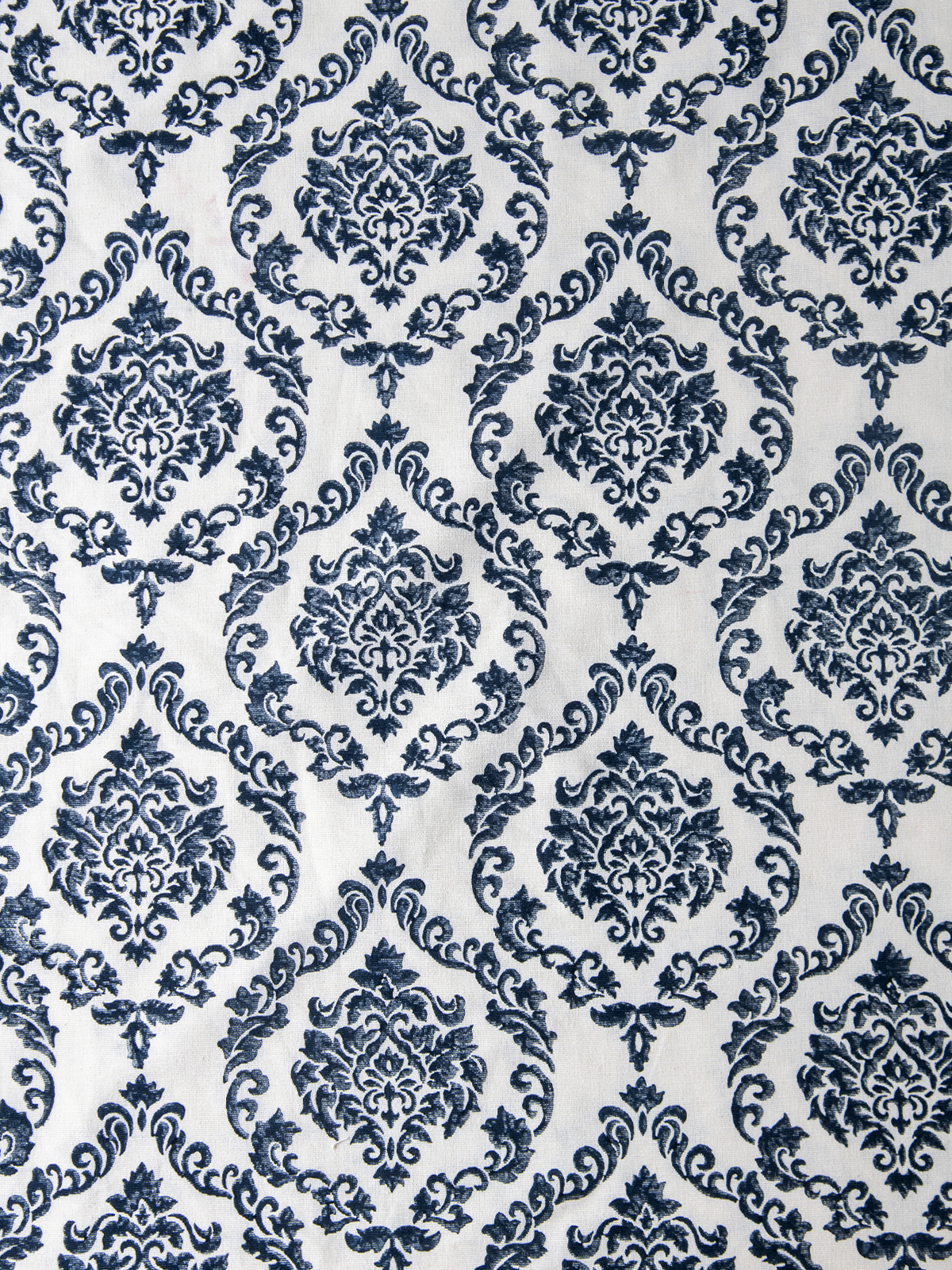 Midnight Damask (Indigo) - Sample