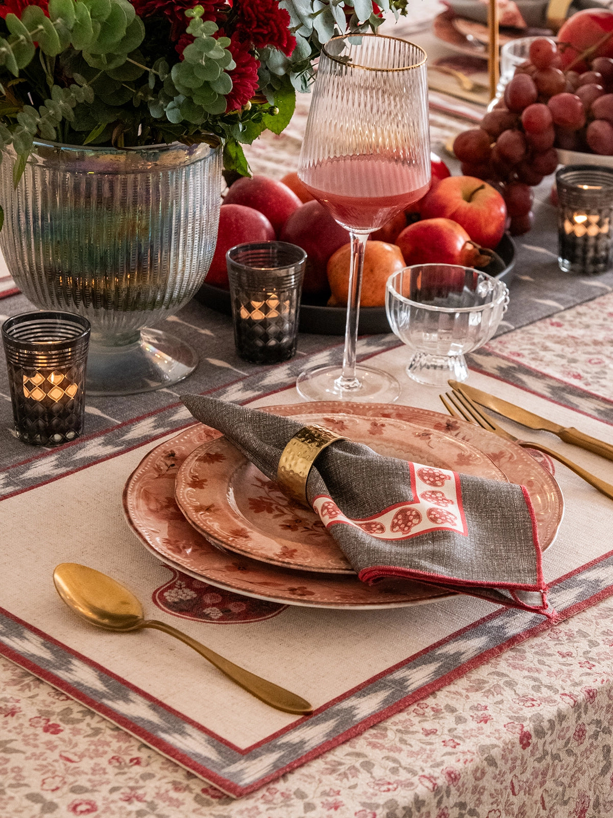 Ash Blossom Placemat & Napkin