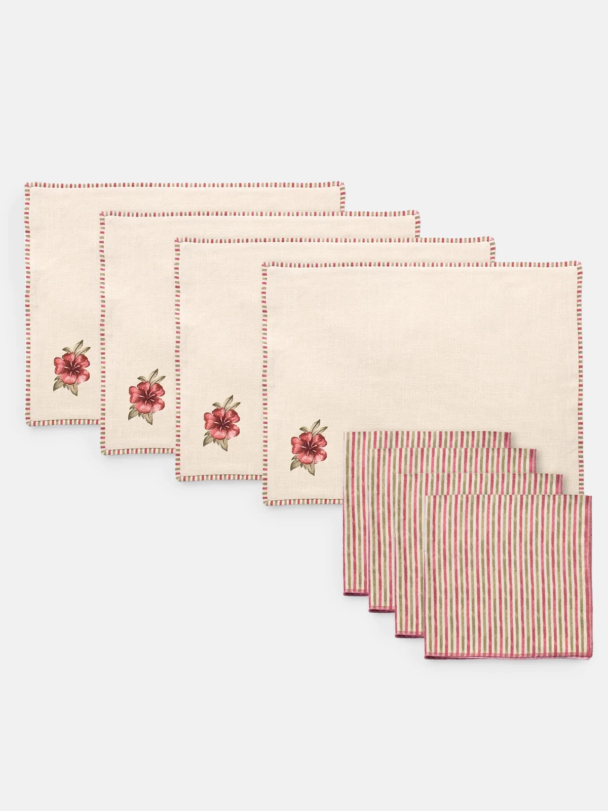 Palace Trellis Placemat & Napkin Sets (Multi)