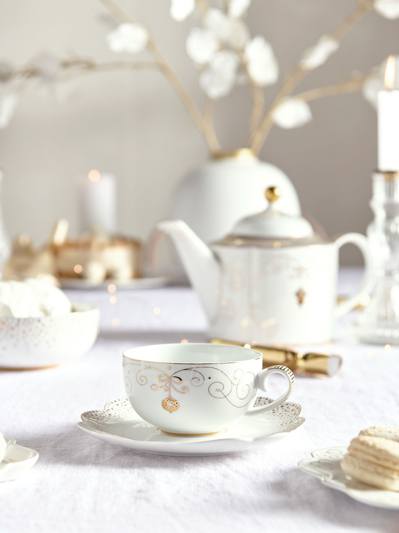 Royal Winter White Cup and Saucer Set