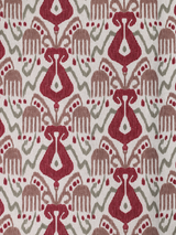 Borneo Ikat (Merlot - Eggshell) - Sample