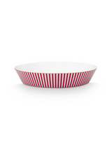 Royal Stripes Pink Deep Dish