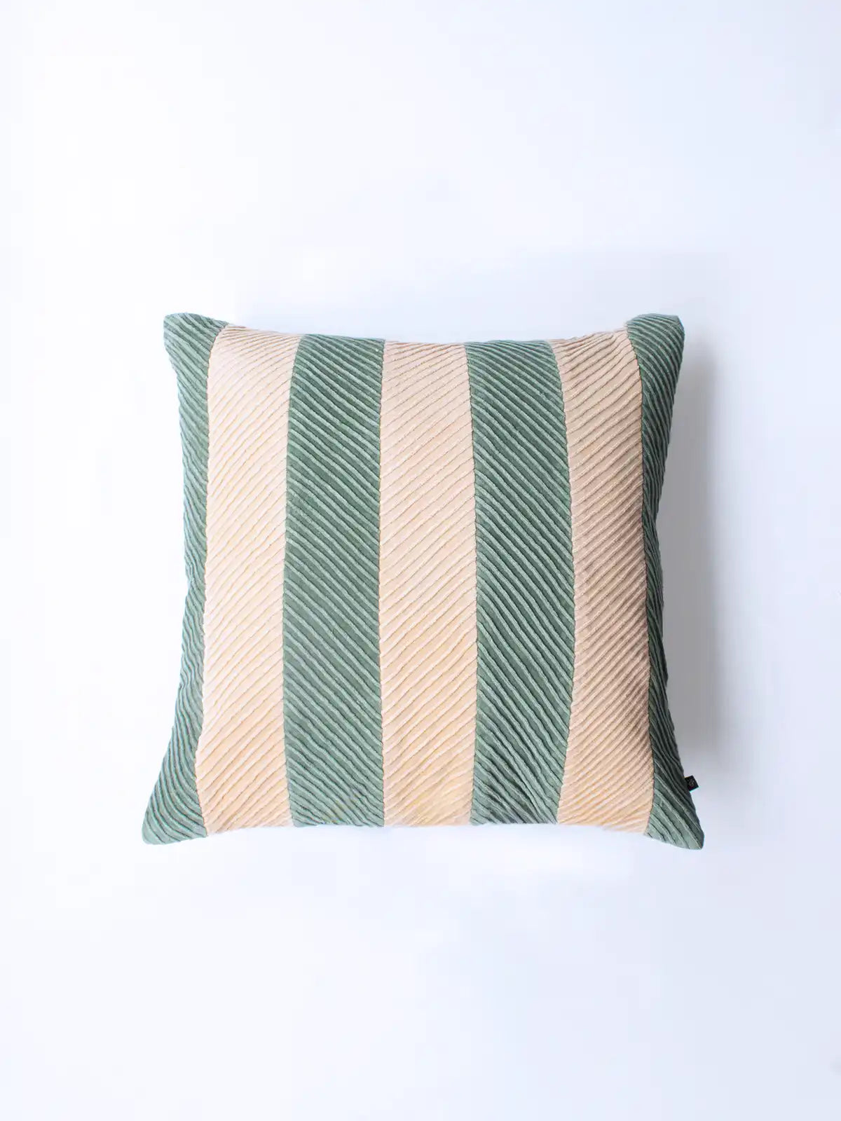 Striped Chevron Velvet Cushion(Naples)