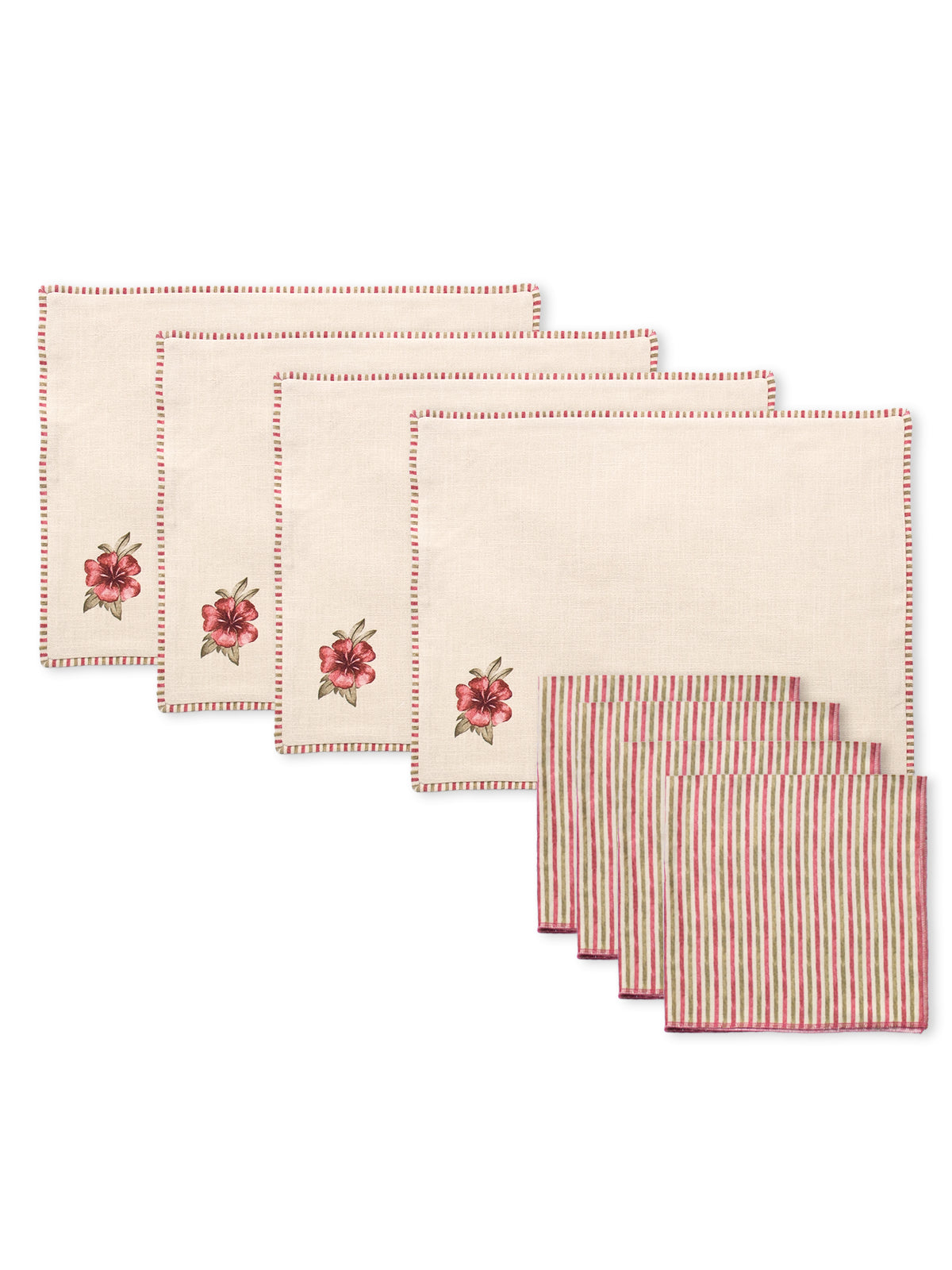 Palace Trellis Placemat & Napkin Sets (Multi)