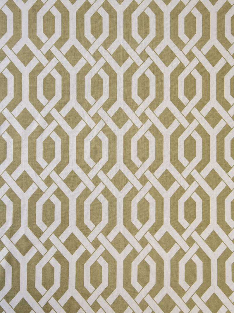 Geometric Grill (Khaki Green) - Sample