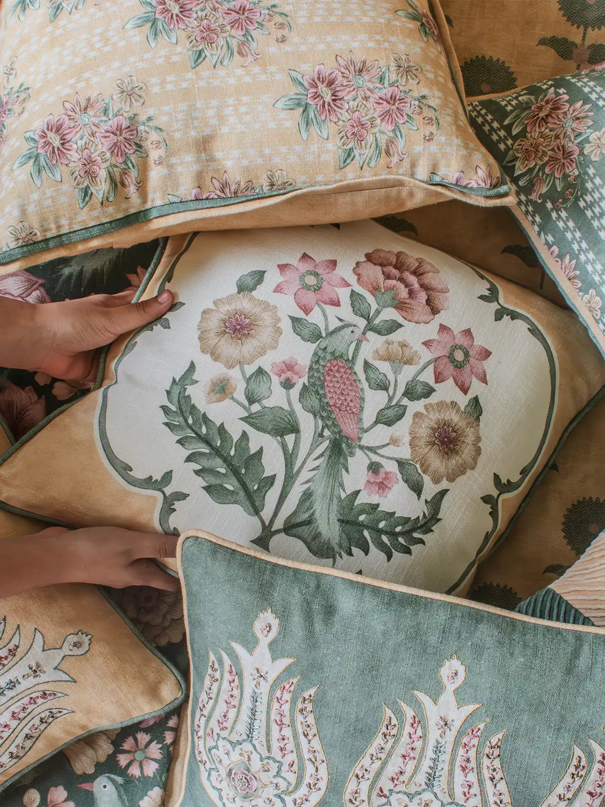 Willow Bird Cushion Cover - Naples