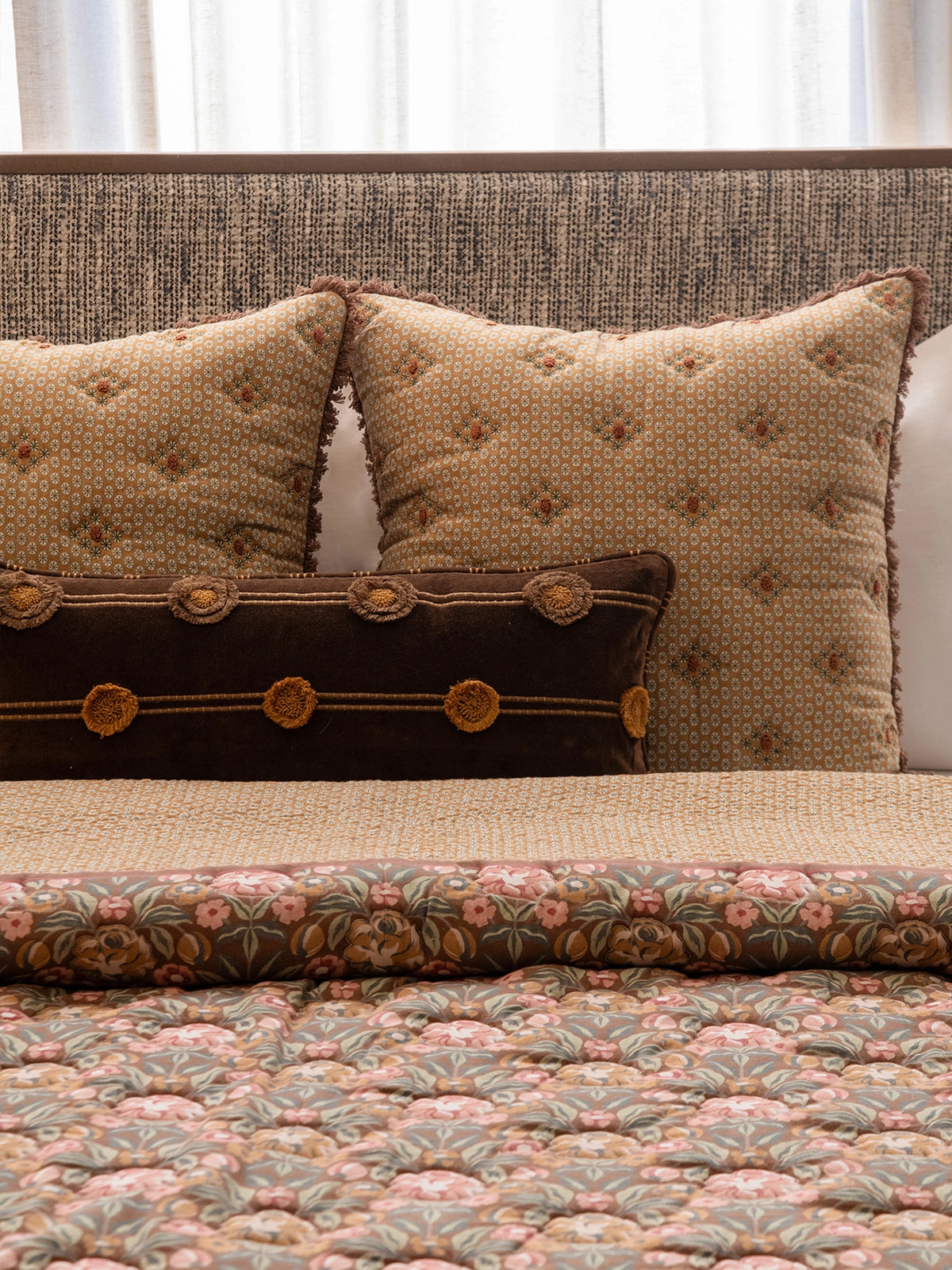 Jungle Bouquet Bedding Set (Mocha)