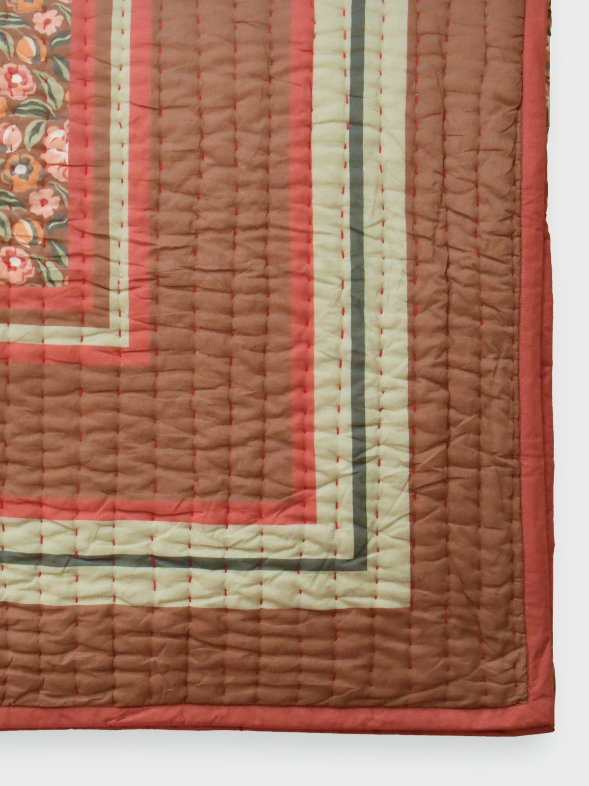 Jungle Bouquet Quilt (Mocha)