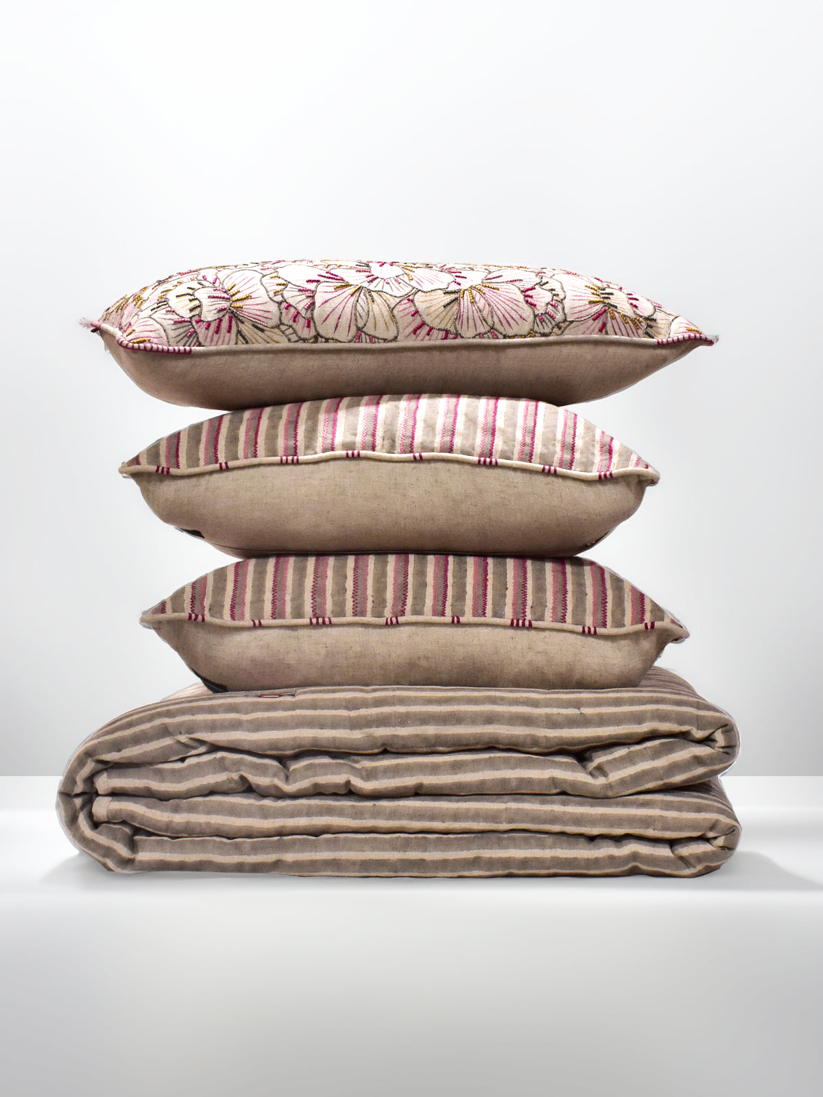 Pinstripe Garden Bedding Set