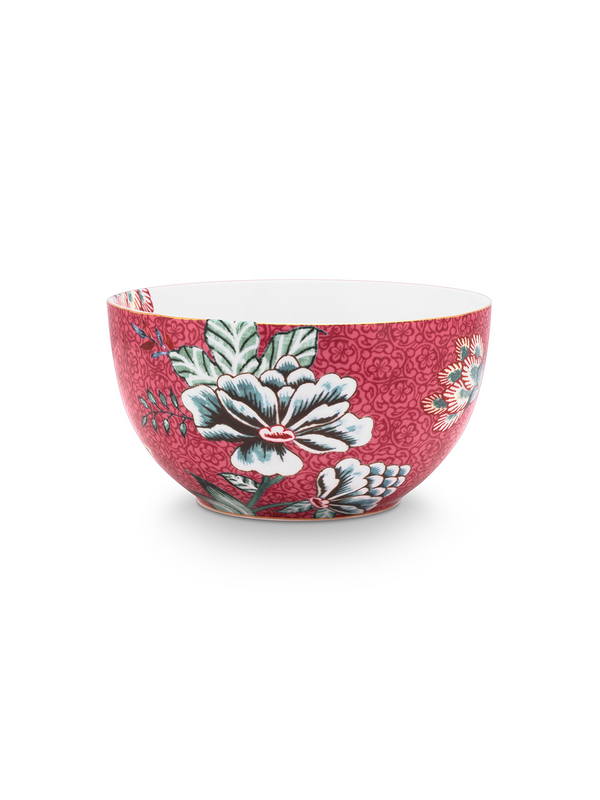 Flower Festival Dark Pink Bowl-M