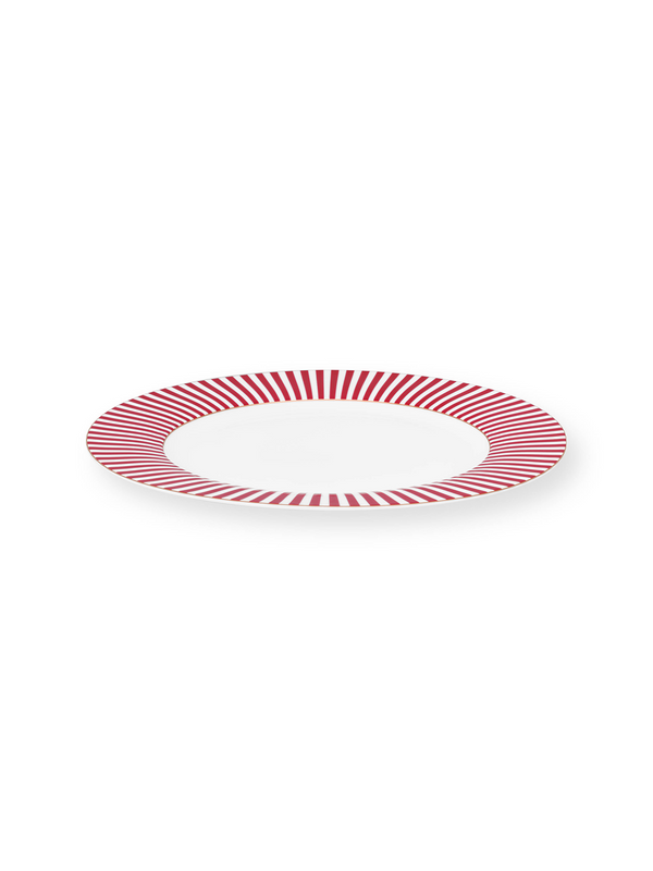 Royal Stripes Pink Dinner Plate (Set of 2)