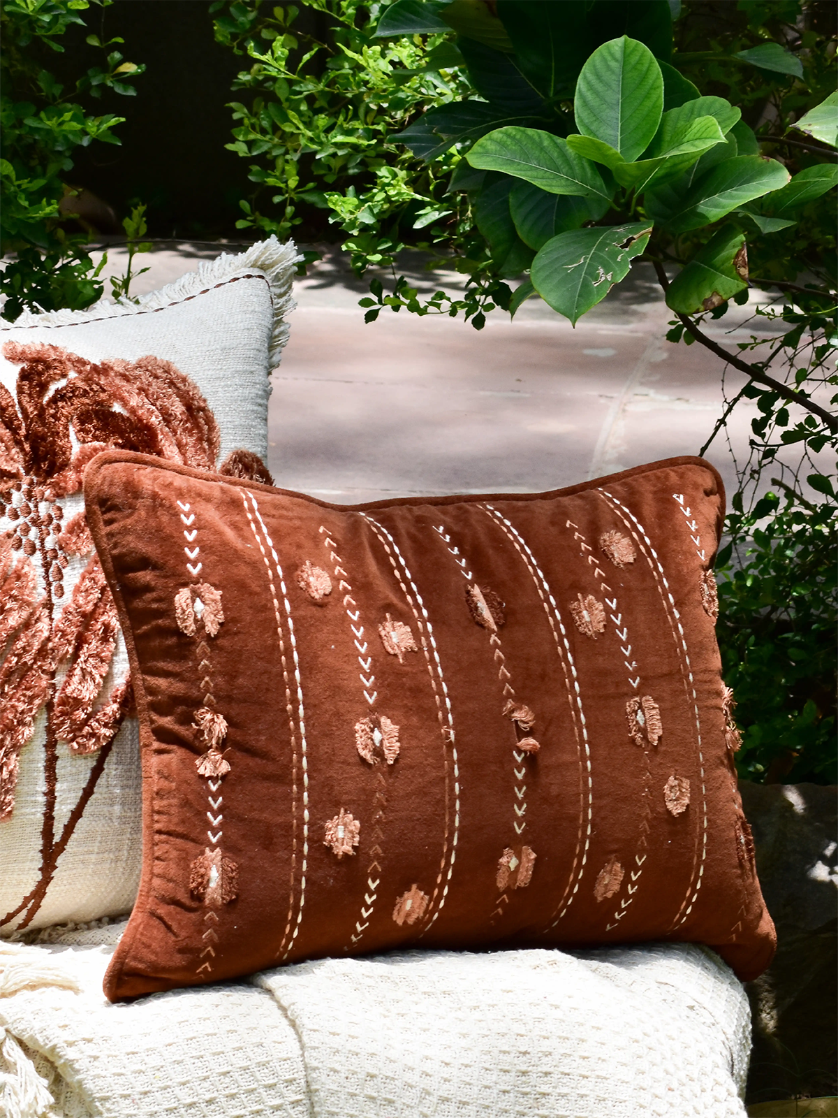 Terra Twig Cushion Cover (Mocha)