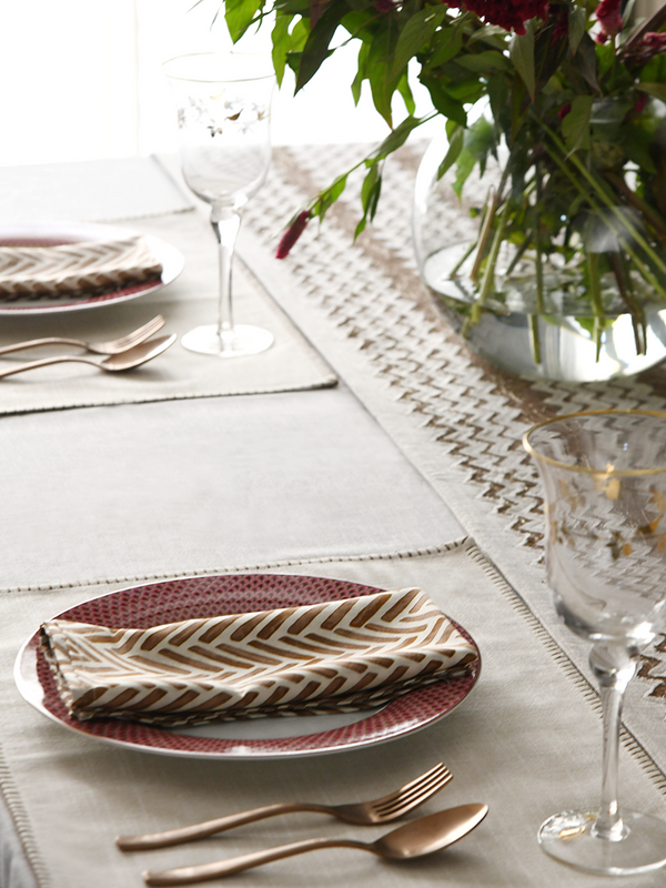 Chevron Joy Placemats and Napkins