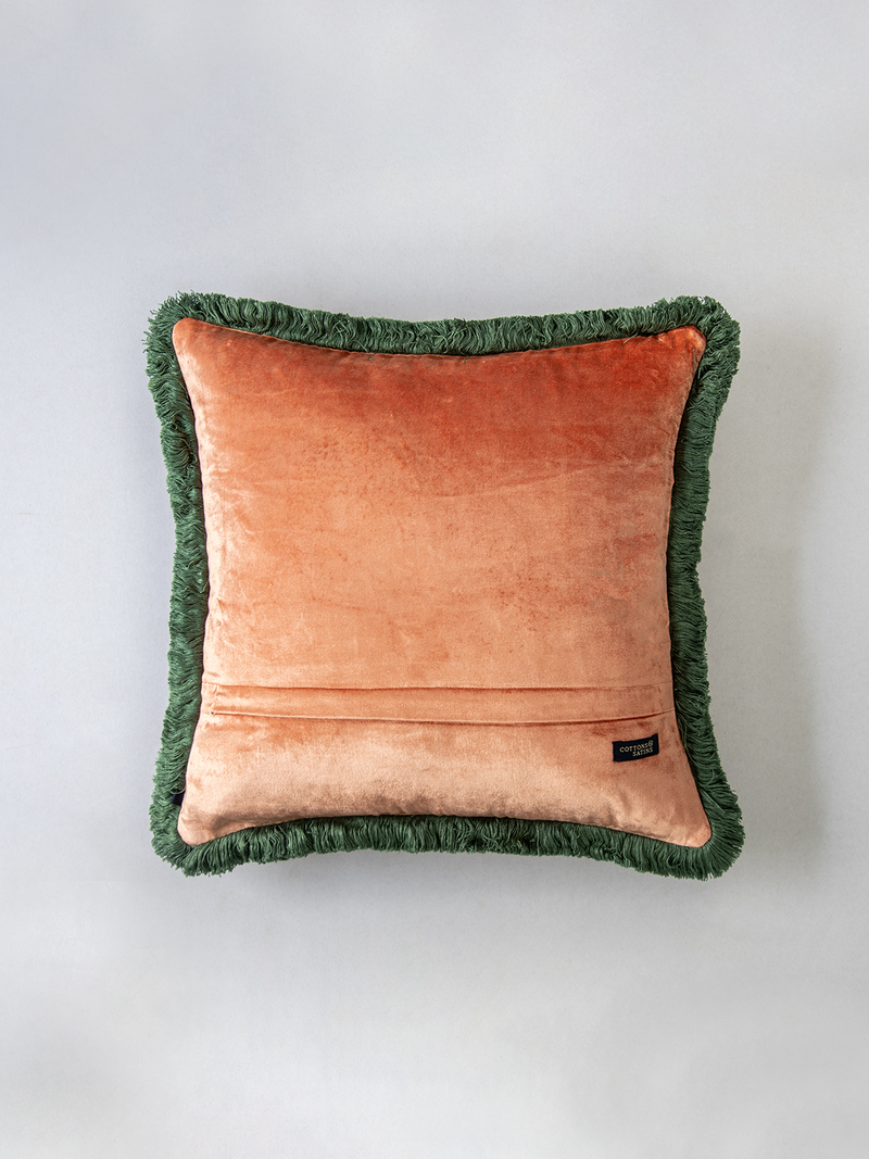 Dragonfly Cushion Cover (Coral)