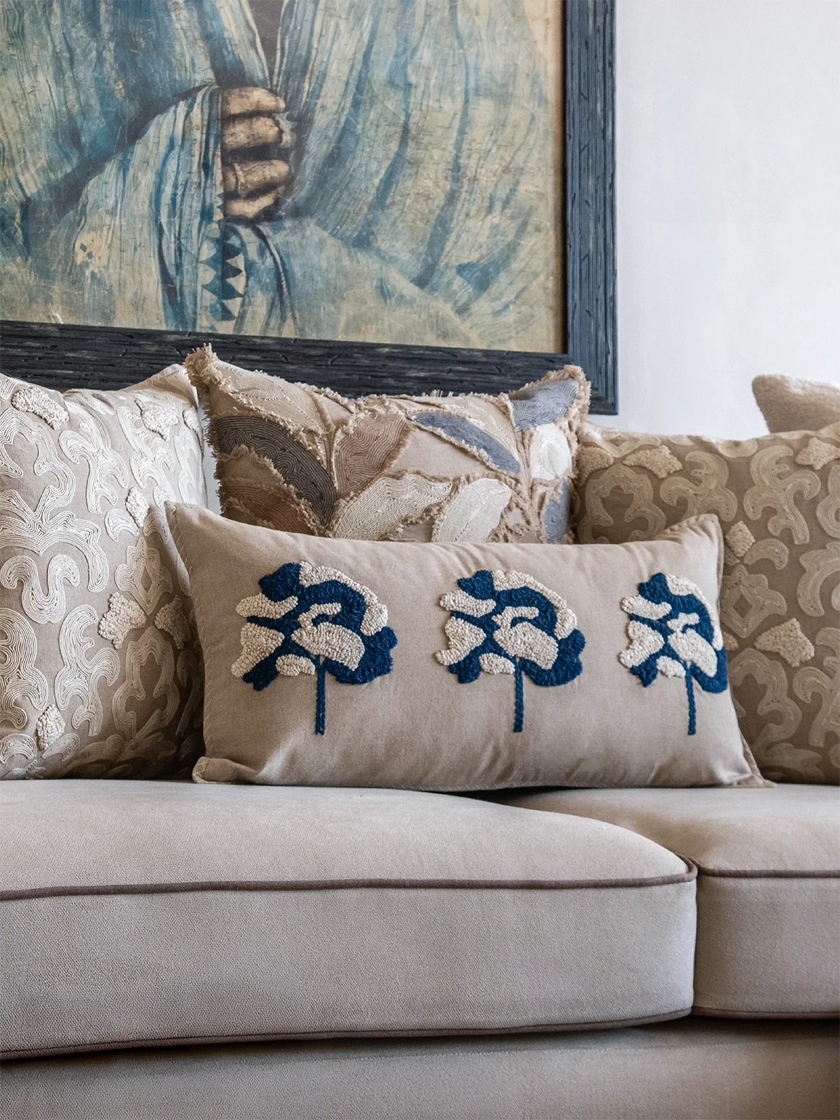 Oakfield Cushion Cover (Indigo)