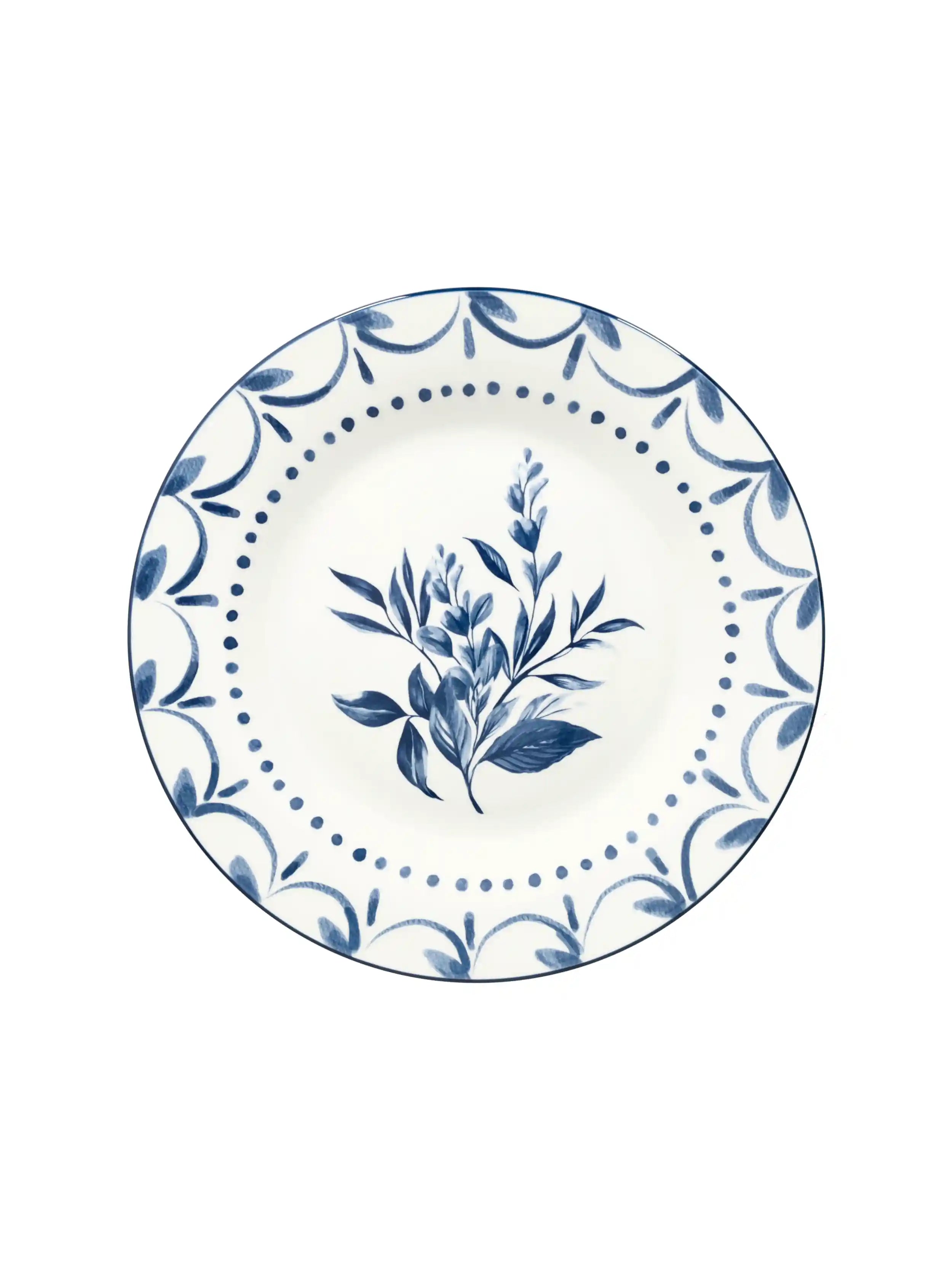 BLUE LOIRA DINNER PLATE SET OF 2