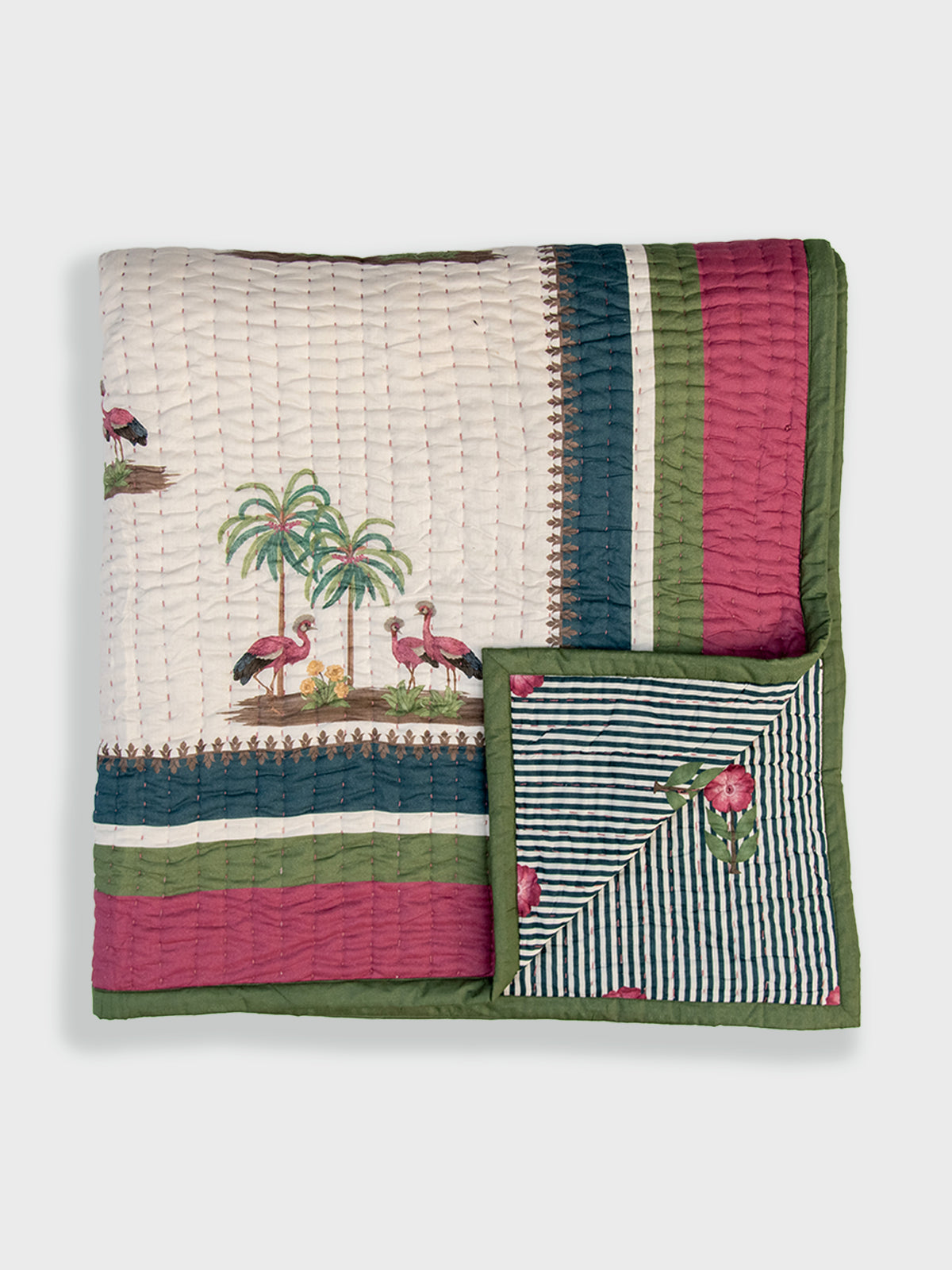 Crane Bay Quilt (Ivory)