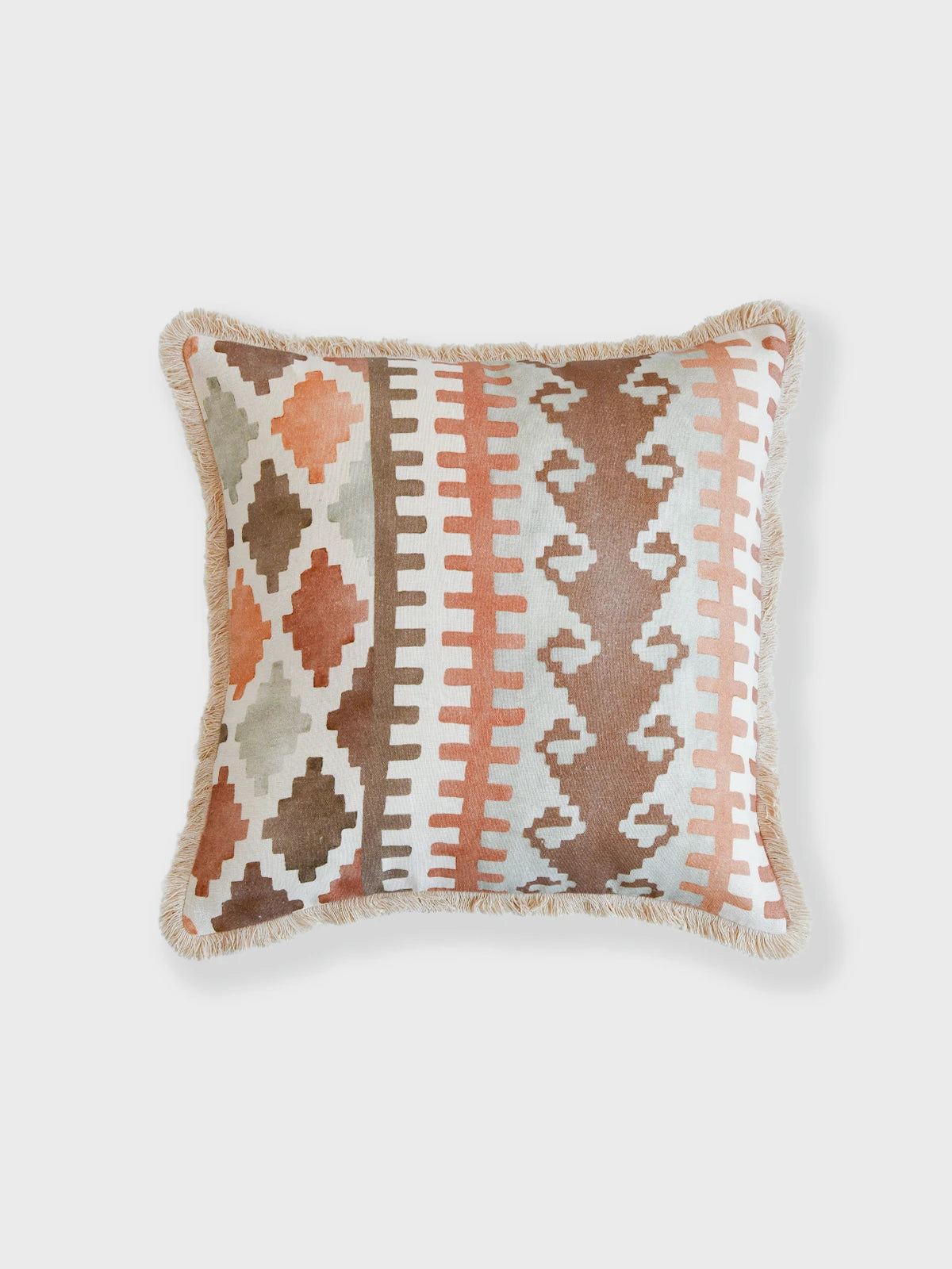Kilim Diamonds Cushion Cover (Rust)