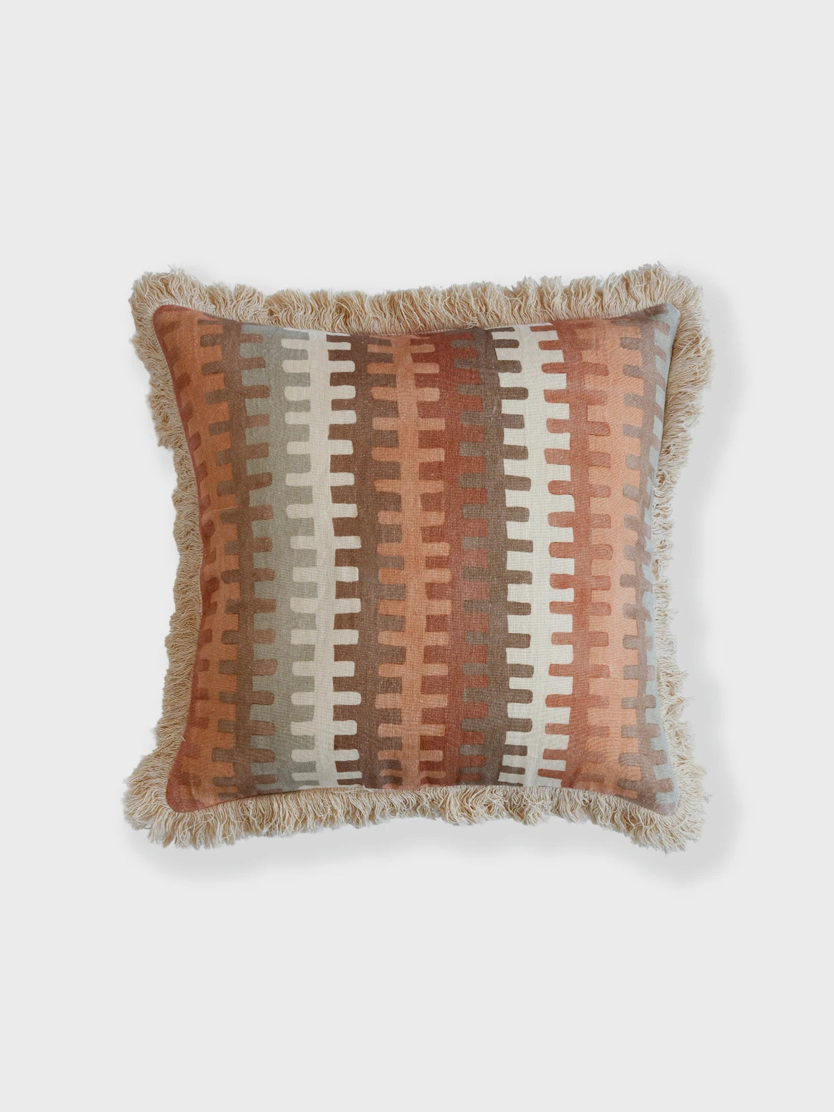 Kilim Steps Cushion Cover (Rust)