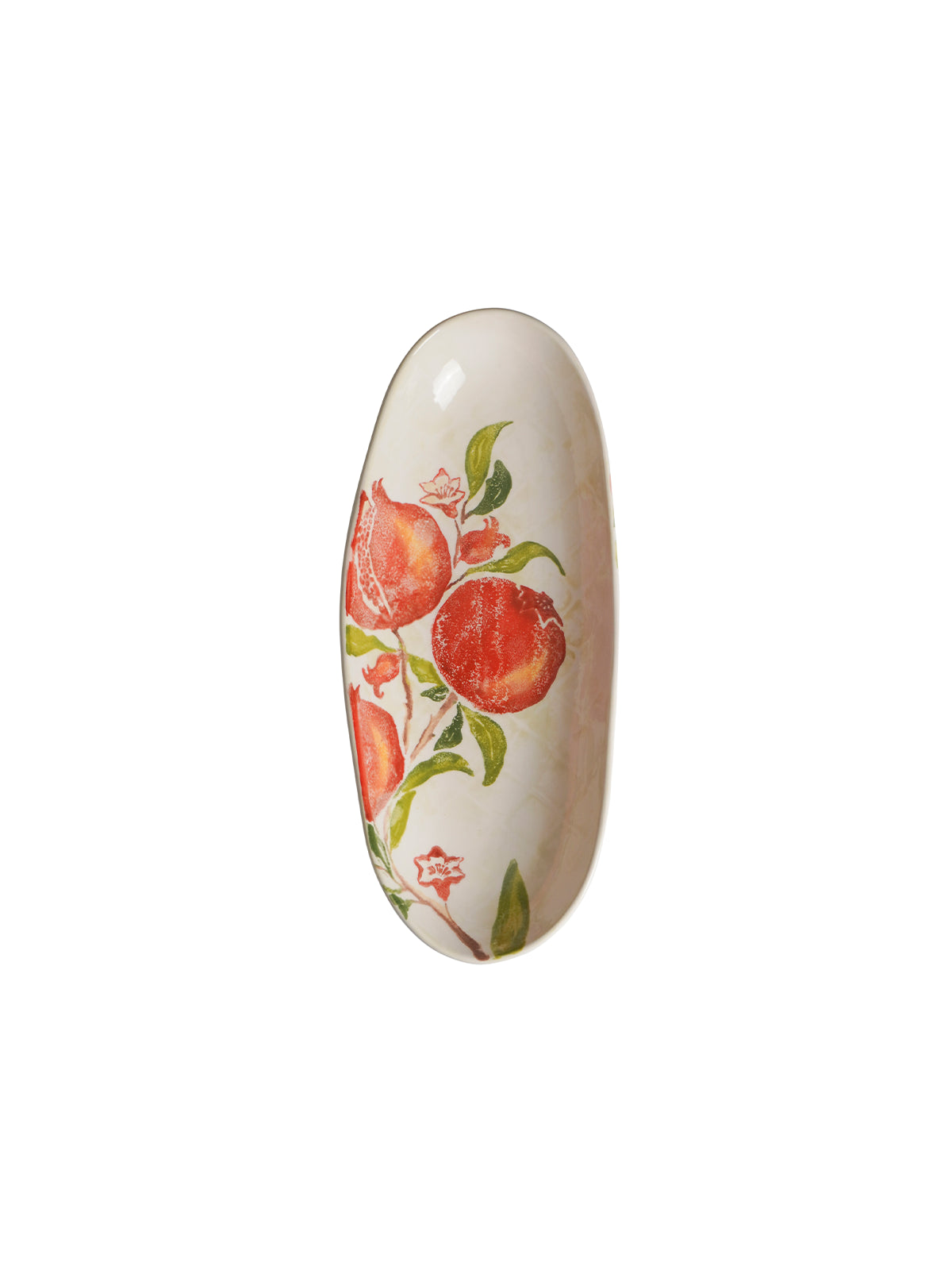Pomegranate Oval Serving Bowl
