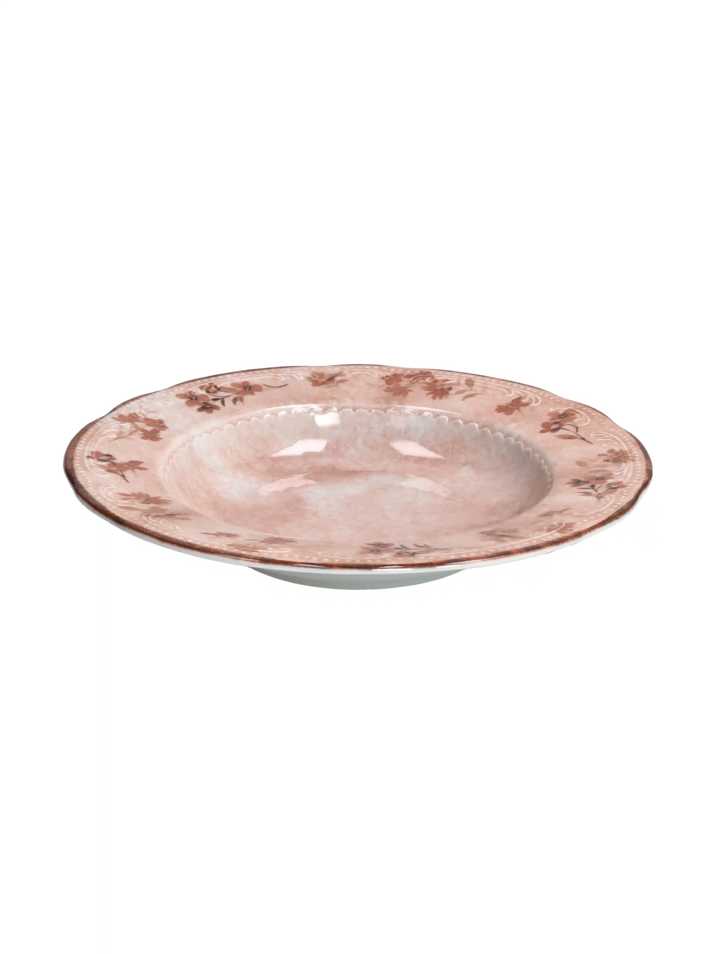 Rose Flowers Soup Bowl - Set of 2