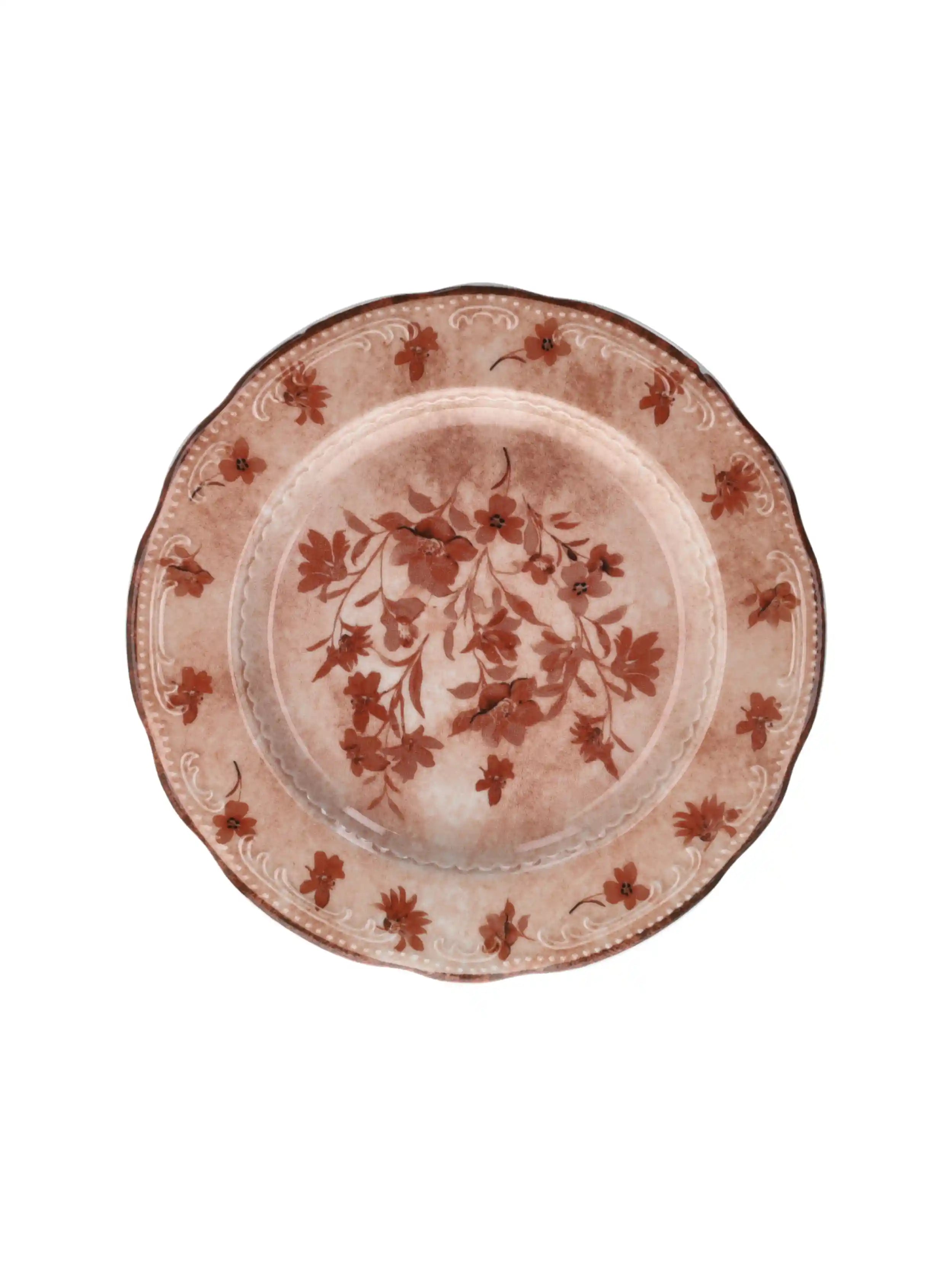 Rose Flowers Dinner Plate - Set of 2