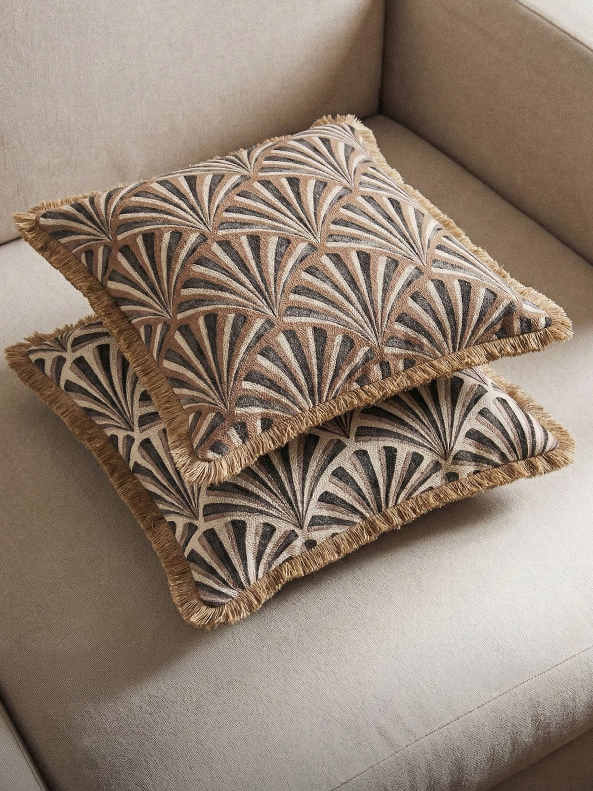 Sunfold Shells Cushion Cover (Ochre)