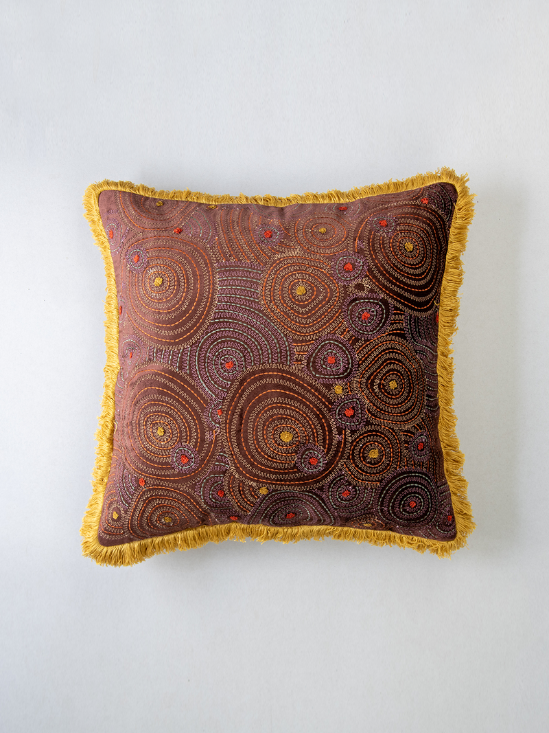 Twirl Cushion Cover (Mocha)