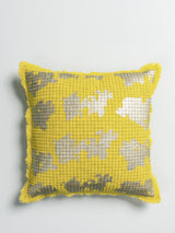 Sand Foil Cushion Cover (Yellow)