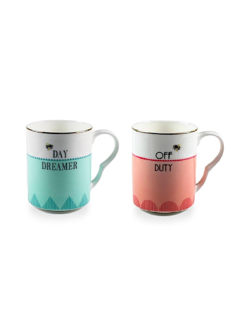 YE Off Duty and Day Dreamer Mugs- Large- (Set of 2)