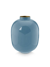 Metal Vase-Light Blue-M
