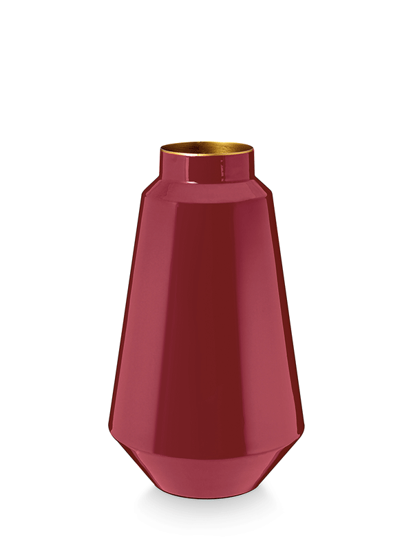 Metal Vase-Pink-L