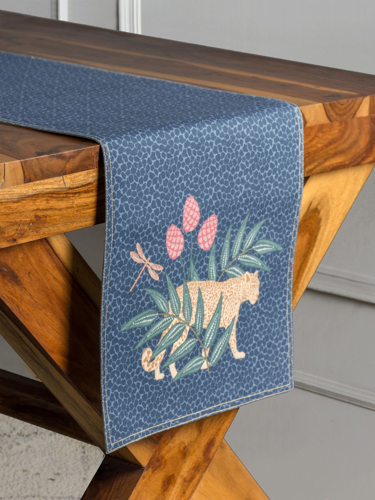 Majestic Leopard Table Runner