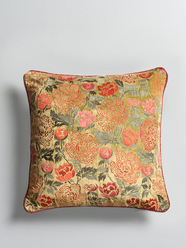 Bloom Field Cushion Cover (Lime)