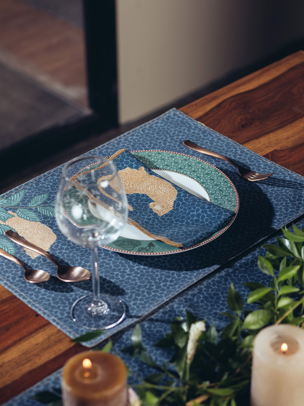 Leopard Prowl Placemats and Napkins