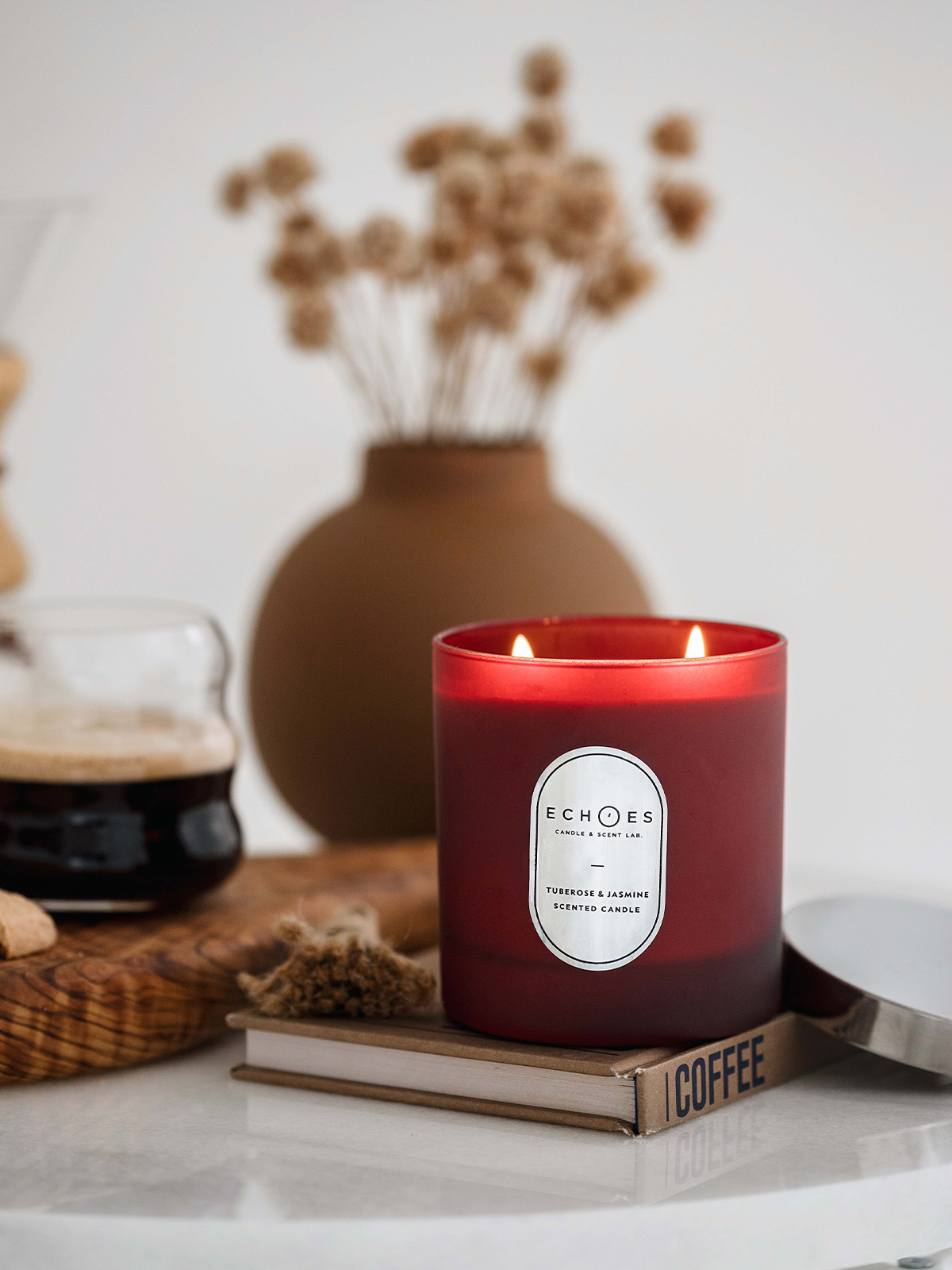 Tuberose & Jasmine Dual Wick Candle