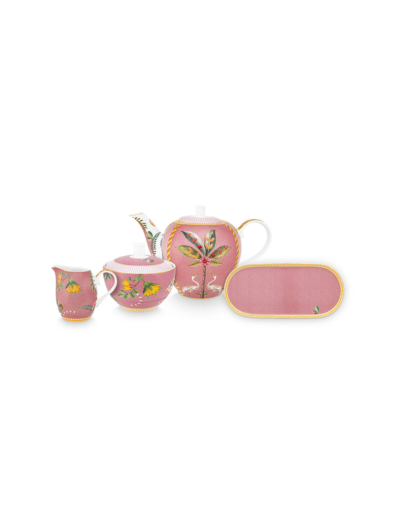 La Majorelle Floral Tea Set