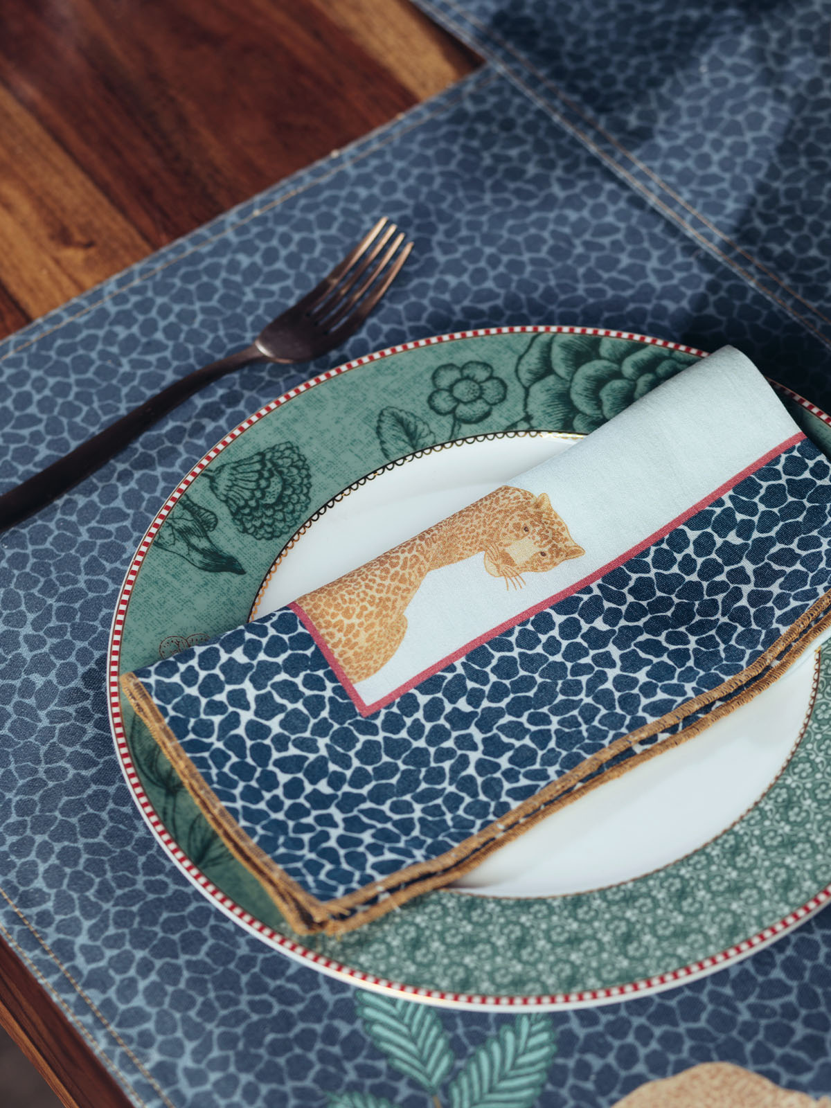 Majestic Leopard Placemats and Napkins