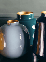 Metal Vase-Light Blue-S