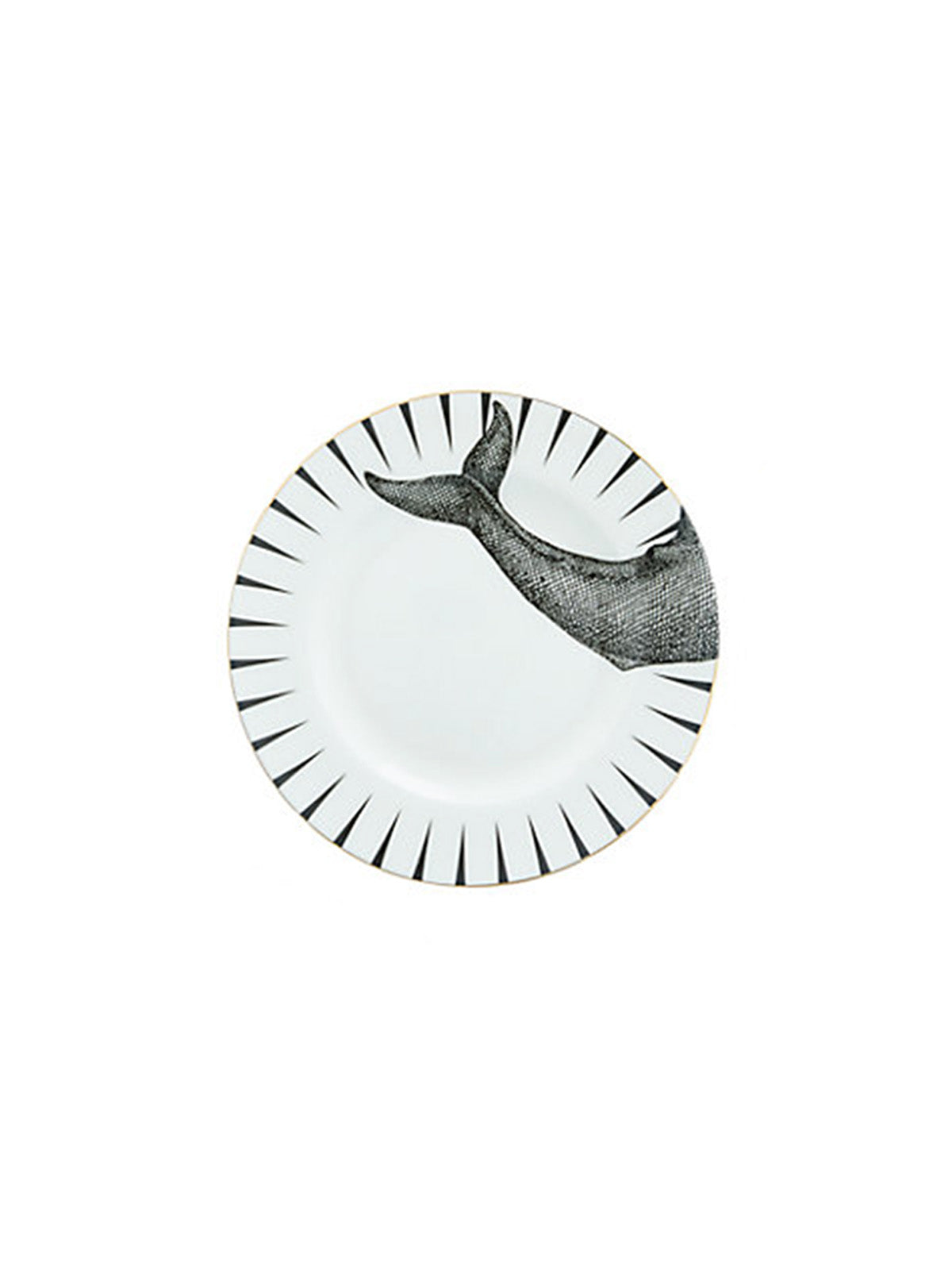 YE Monochrome Whale of a Time Plate Set (Set of 2)