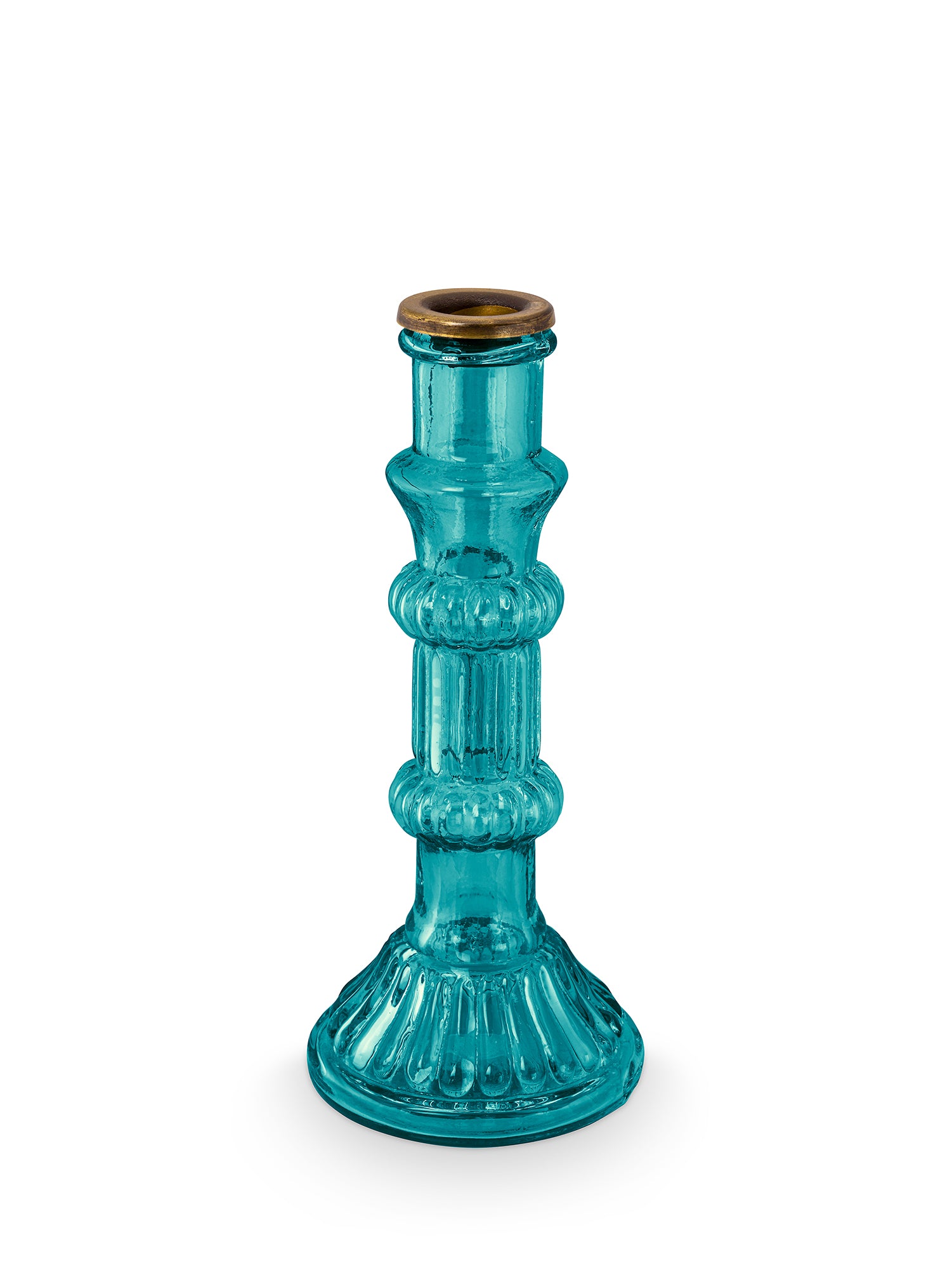 Glass Candle Holder(Set of 3)-Blue, Green