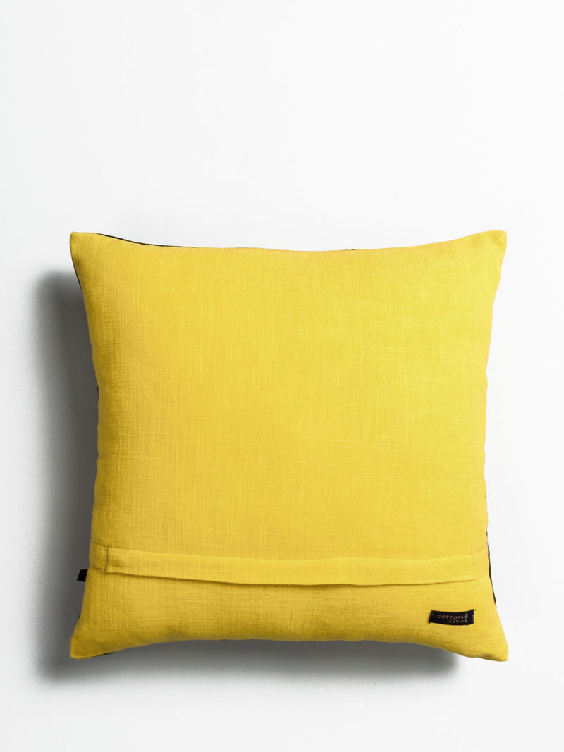 Ginkgo Leaf Cushion Cover (Yellow)