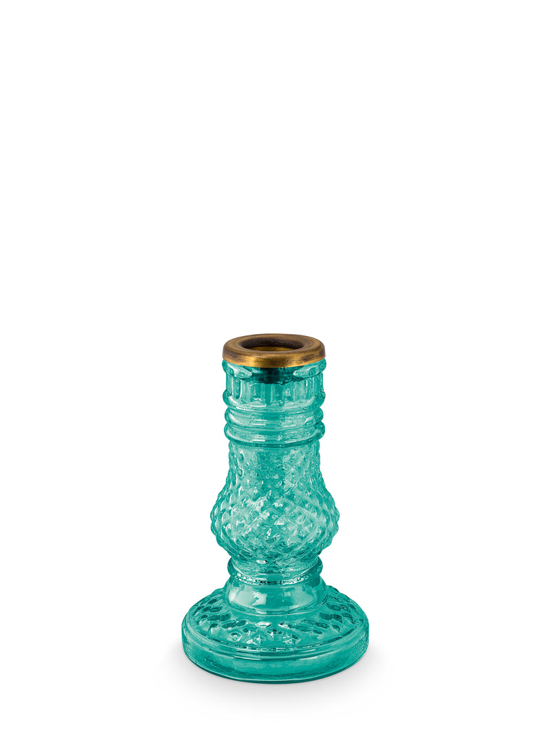 Glass Candle Holder(Set of 3)-Blue, Green