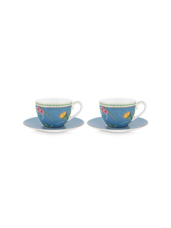 La Majorelle Cups and Saucers (Set of 2)