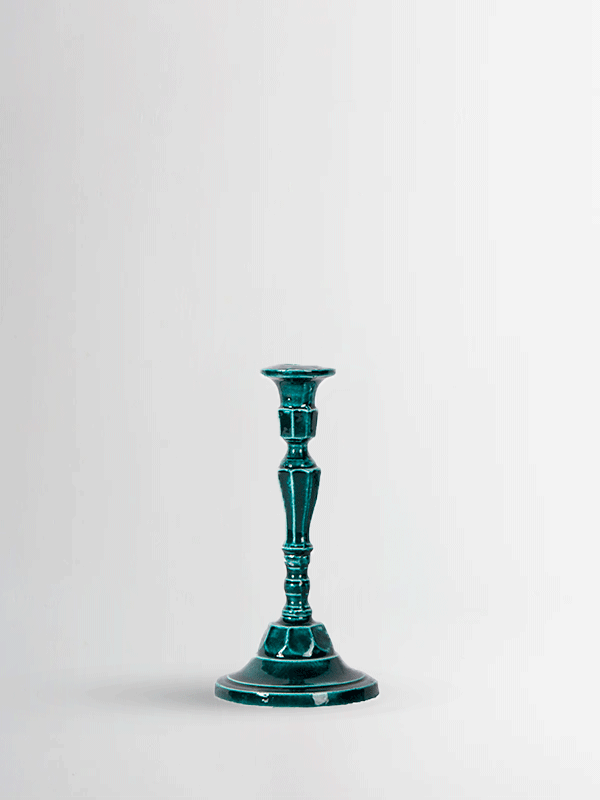 Celeste Candle Holder-Turquoise