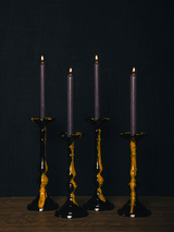 Celeste Candle Holder-Black and Yellow